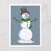 Snowman Postkarte (Vorderseite)