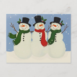 Snowman Postkarte