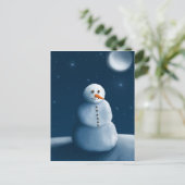 Snowman Postkarte (Stehend Vorderseite)