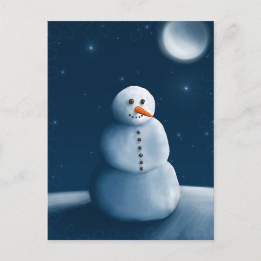 Snowman Postkarte (Vorderseite)