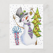 Snowman Postkarte (Vorderseite)