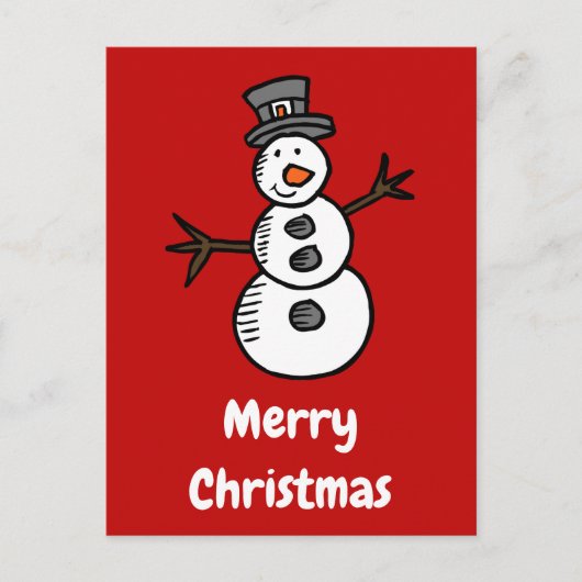 Snowman Postkarte (Vorderseite)