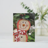 Snowman Postkarte (Stehend Vorderseite)