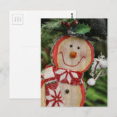 Snowman Postkarte (Vorne/Hinten)