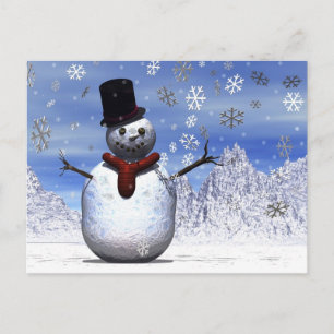 Snowman Postkarte