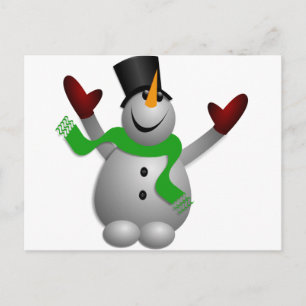 Snowman Postkarte