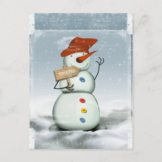 Snowman Postkarte (Vorderseite)
