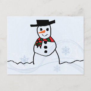 Snowman Postkarte