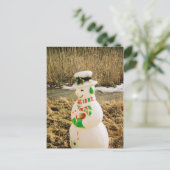 Snowman Postkarte (Stehend Vorderseite)