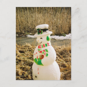 Snowman Postkarte