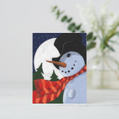 SNOWMAN POSTKARTE (Stehend Vorderseite)