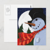 SNOWMAN POSTKARTE (Vorne/Hinten)