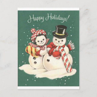 Snowman Postkarte