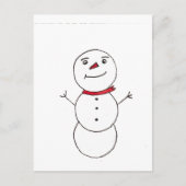 Snowman Postkarte (Vorderseite)