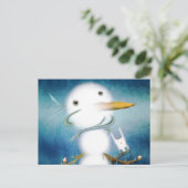 SNOWMAN POSTKARTE (Stehend Vorderseite)
