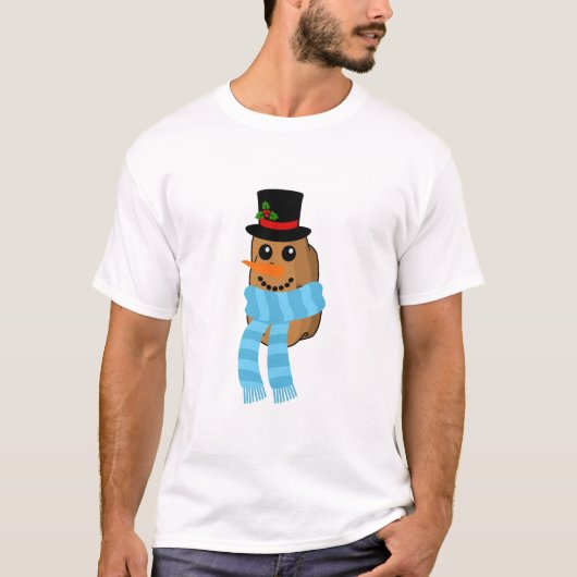 Snowman Potato Holiday Party T-Shirt (Vorderseite)