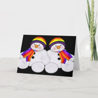 Snowman Pride Feiertagskarte