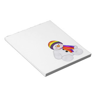 Snowman Pride Notizblock