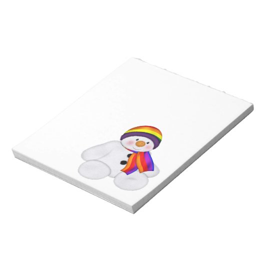 Snowman Pride Notizblock (Rotiert)