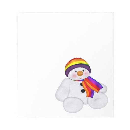 Snowman Pride Notizblock (Vorderseite)