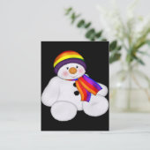 Snowman Pride Postkarte (Stehend Vorderseite)
