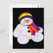 Snowman Pride Postkarte (Vorne/Hinten)