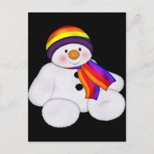 Snowman Pride Postkarte