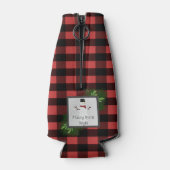 Snowman Red Buffalo Kariert Bottle Cooler Flaschenkühler (Rückseite)