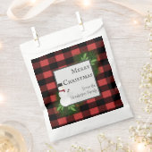 Snowman Red Buffalo Kariert Gefälligkeitstasche Geschenktütchen (Ausgeschnitten)