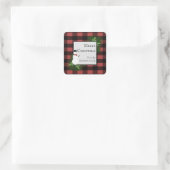 Snowman Red Buffalo Kariert Sticker (Tasche)