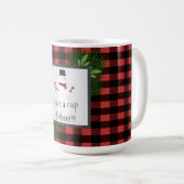 Snowman Red Buffalo Karierte Tasse (VorderseiteRechts)