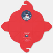 Snowman Red PERSONALIZE Cookie Leckerei Box Geschenkschachtel (Ungefaltet)