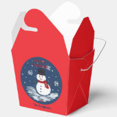 Snowman Red PERSONALIZE Cookie Leckerei Box Geschenkschachtel (Offen)