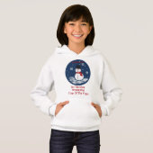 Snowman Red PERSONALIZE Hoodie (Vorne ganz)