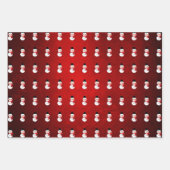Snowman/Red Scarf Design Geschenkpapier Set (Vorderseite)