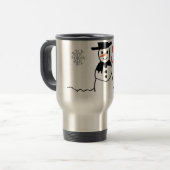Snowman Reisebecher (Vorderseite Links)