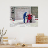 Snowman - rekonstruktive Operation Poster (Küche)