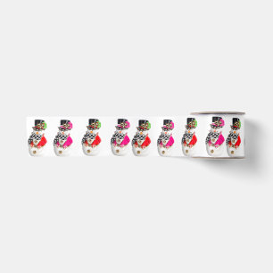 Snowman Retro-Jahrgang Weihnachten Schneemann Spaß Satinband