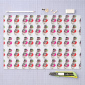 Snowman Retro-Jahrgang Weihnachten Schneemann Spaß Seidenpapier (Handwerk)