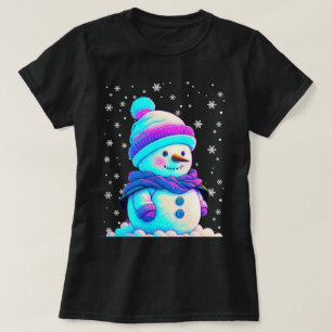 Snowman Retro Weihnachts-T - Shirt
