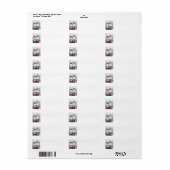Snowman Return Address Label (Vorne)