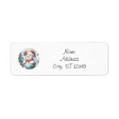 Snowman Return Address Label (Vorne)