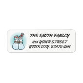 Snowman Return Address Label (Vorne)