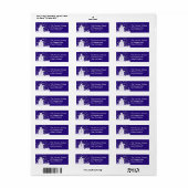 Snowman Return Address Label (Vorne)