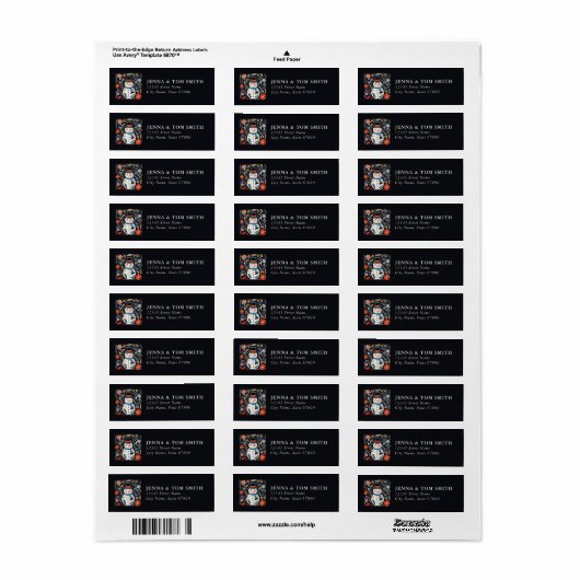 Snowman Return Address Labels (Vorne)