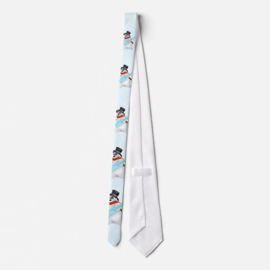 Snowman Rock Neck Tie Krawatte (Rückseite)