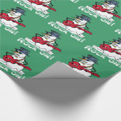Snowman Rock On Geschenkpapier (Ecke)