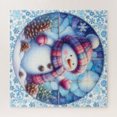Snowman Round Puzzle (Horizontal)