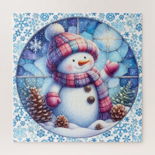 Snowman Round Puzzle (Vertikal)