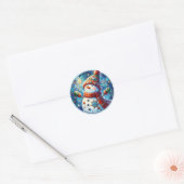 Snowman Round Stickers (Umschlag)